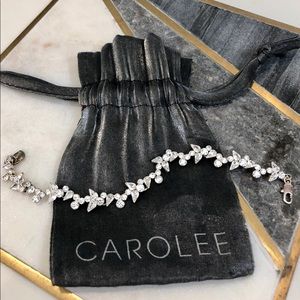 Carolee vintage silver rhinestone bracelet